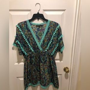 Boutique beach cover up 100% cotton. SizeL